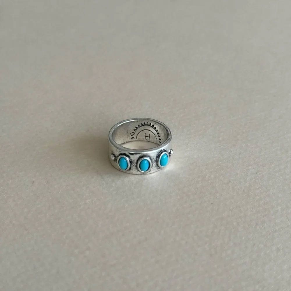 Boho stone ring N1977